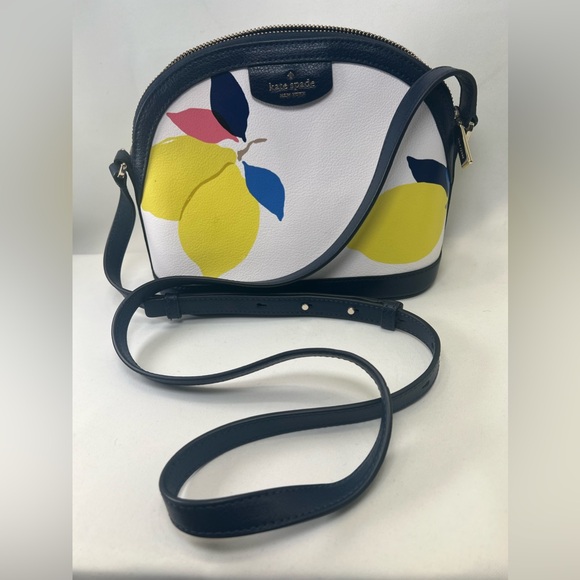 EUC Kate Spade Sylvia Lemon Zest X-large Dome Crossbody Bag - Picture 3 of 15
